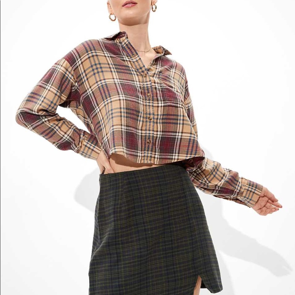 AE Cropped flannel